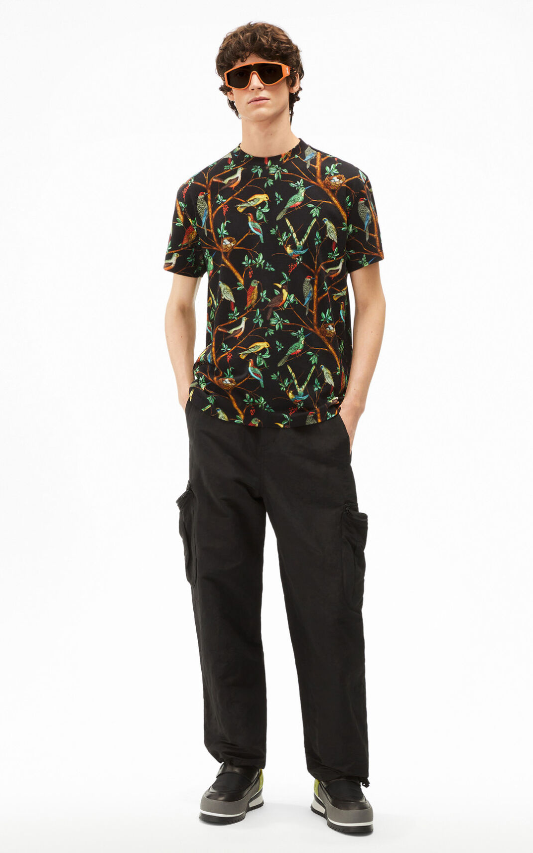 Camisetas Kenzo Tapestry of birds casual Hombre Negras - SKU.3769606